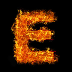 Fire letter E