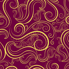 Seamless pink abstract twirl pattern