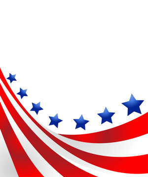 USA flag in style vector
