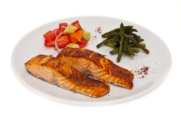 grilled salmon