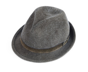 fedora isolated on white