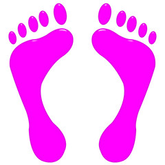 Obraz premium 3D Pink Feet
