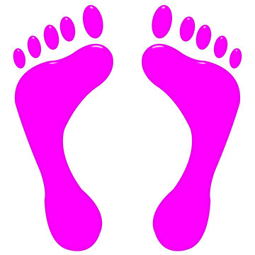3D Pink Feet