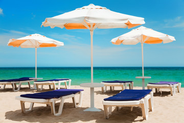 Umbrellas and chairs