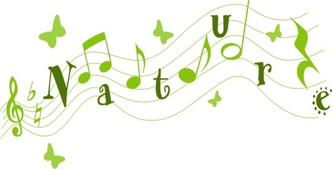 notes de musique nature