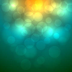 Abstract colorful bokeh vector  background.