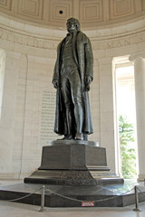 Statue of Thomas Jefferson at Jefferson Memorial - obrazy, fototapety, plakaty