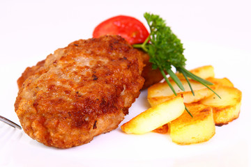 frikadellen mit bratkartoffeln