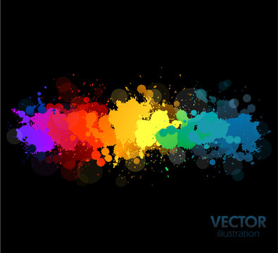 Colorful paint background