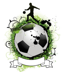Grunge soccer design