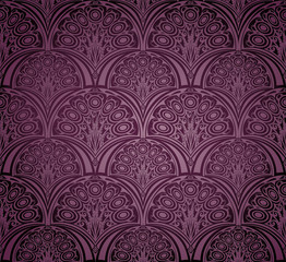 Seamless wallpaper pattern, violet