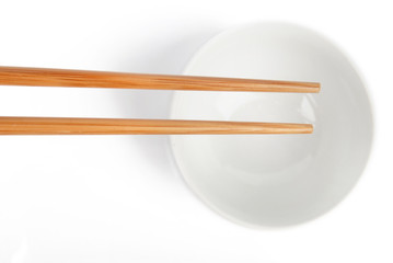 chopsticks with bowl