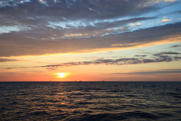Sunrise over sea