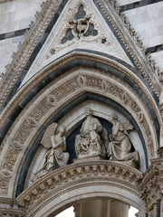 Siena - the portal to the lateral wall of the unfinished Duomo