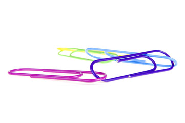 colorful paperclips