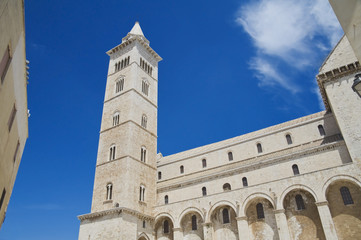 Fototapeta na wymiar Belltower Cathedral. Trani. Apulia.