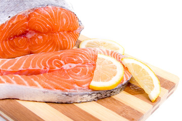 Raw salmon