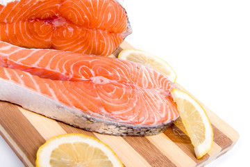 Raw salmon