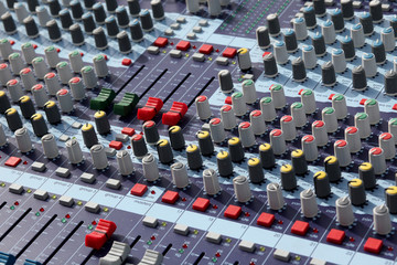 mixer consolle musicale - particolare