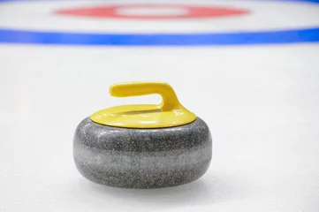 Plexiglas foto achterwand Curling stone © Max Tactic