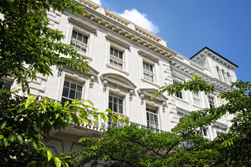 Fototapeta premium Elegant apartment building in Notting Hill, London.