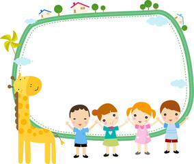 Children and frame