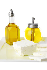 whole soft cheese in oil