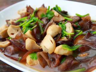 mushroom stir fry
