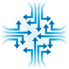 Background vector illustration with arrows abstract © alvaroc