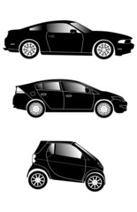 Assorted popular cars
