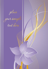 Vertical abstract flower background
