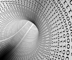 Fototapety  izolowany tunel binarny