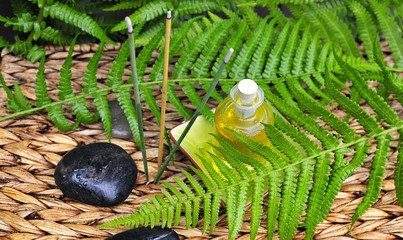 Wellness Steine Räucherstäbe