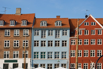 Fototapeta na wymiar Houses in Nyhavn, Copenhagen, Denmark