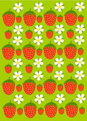 Strawberry garden texture
