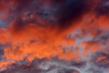 Wolken im Abendrot