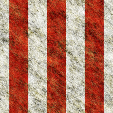 Red and white vertical hazard stripes seamless texture