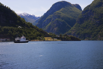 Fototapeta na wymiar Aurland in Norway