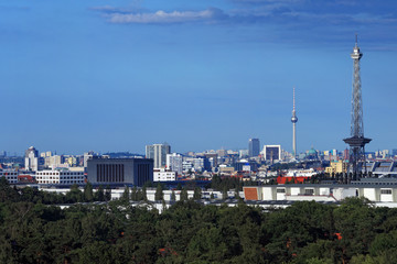 Berlin Hauptstadt Skyline Fernsehtürme