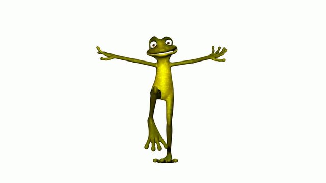 frog cheering
