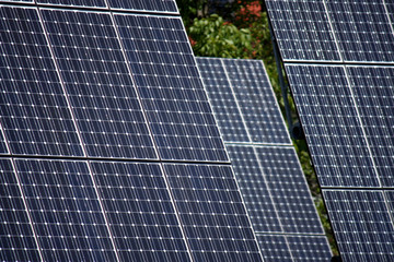 detail of high technology PV solar panels