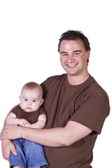 Father and Son Posing