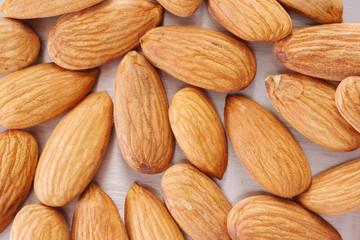 Almonds isolated on white