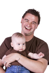 Father and Son Posing