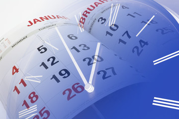 Fototapeta premium Clock and Calendar