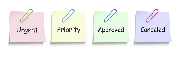 Post It Notes with Paperclips