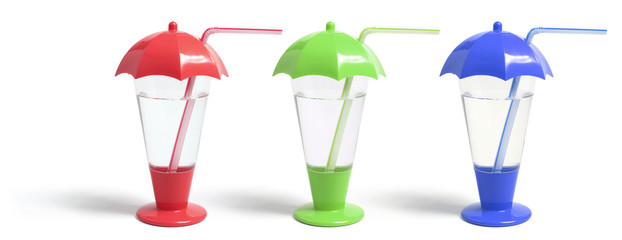 Plastic Straw Cups