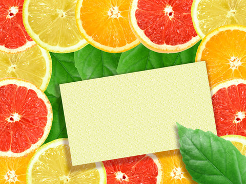 Abstract background of citrus slices