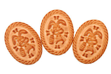 Photo of cookie on white