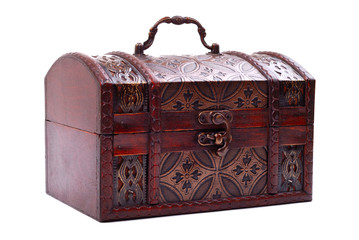 closed and locked treasure chest